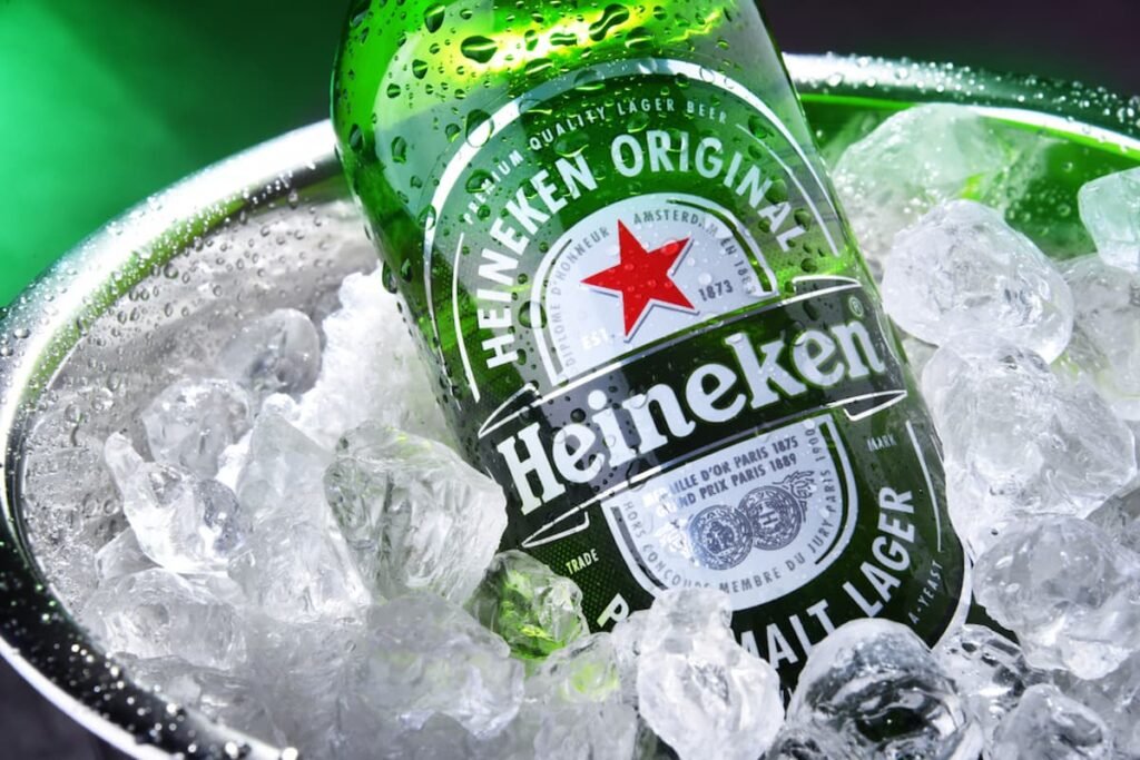 Cerveja Heineken, Cerveja Premium Heineken, Cerveja lager Heineken, Marca Heineken